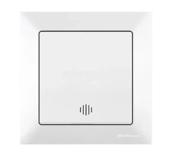 Единчен ключ светещ схема 1-10А Бял Candela Mutlusan_1734712671.png